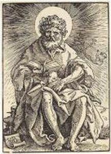 St John The Baptist Holding The Lamb (bartsch 31; Hollstein 114) by Hans Baldung Grien