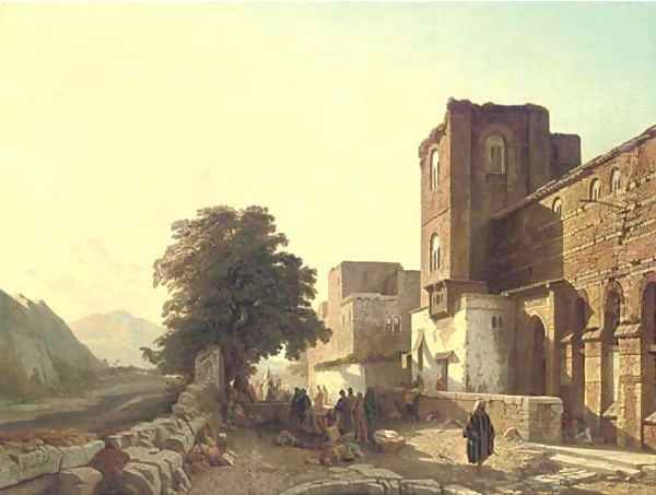 Travellers resting, Morocco - view 1