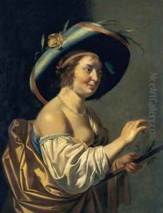 A Shepherdess by Jan Hermansz. van Biljert