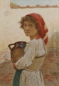 A Young Italian Girl by Edwin Bale