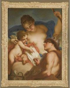 Venus, Mercury And Cupid by Antonio Balestra