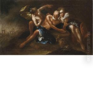 Visione Di Sant'antonio Della Vergine Col Bambino by Antonio Balestra
