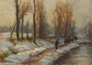 Paesaggio Innevato by Carlo Balestrini
