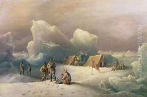 Arctic Expedition- the Most Northern Encampment of H.M.S. Alert, 1877 by Richard Bridges Beechey