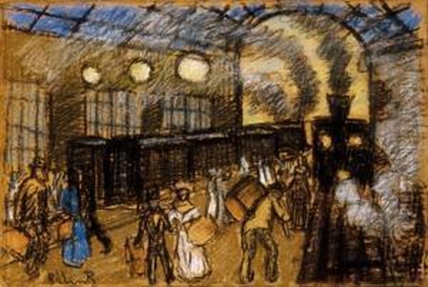 Railway Station In Brussels - view 1