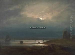 Fjord I Maneskinn by Peder Balke