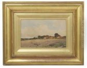 Crows Flying Over The Cornfield by Wilfred Williams Ball