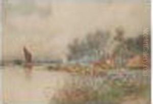 Horning Ferry Norfolk by Wilfred Williams Ball