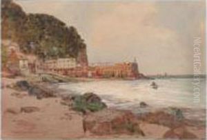 A View Of The Harbour At Clovelly by Wilfred Williams Ball