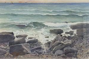 Onde Sugli Scogli by Enea Ballarini