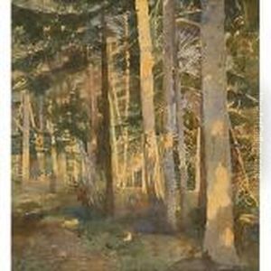 Riflessi D'oro Nel Bosco by Enea Ballarini
