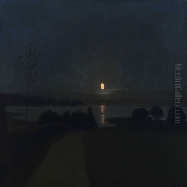 Lake With Fullmoon - view 1
