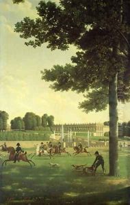 The Open Space in Front of the Grand Trianon, 1810 by Jean-Joseph-Xavier Bidauld