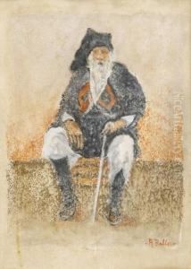 Pastore Sardo, 1910 Ca. by Antonio Ballero