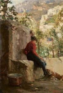 Lavandaie Al Fiume by Antonio Ballero