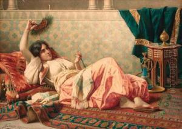 A Reclining Oriental Beauty - view 1