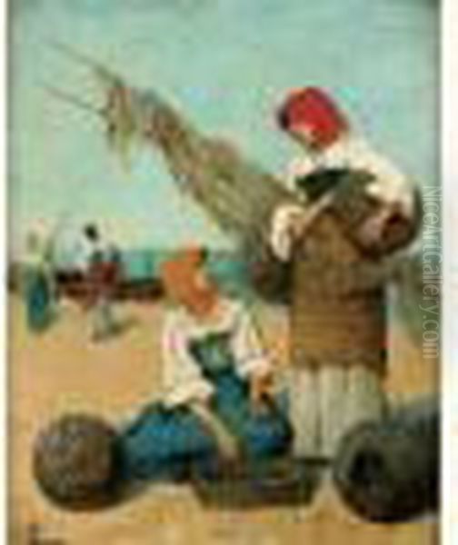 Femmes Aux Paniers De Peche - view 1