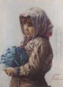 Italian Peasant Girl by Francesco Ballesio