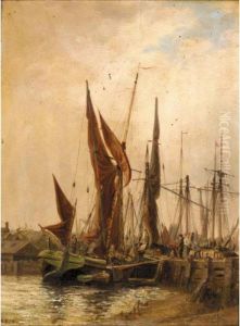 Harbour View by Auguste Ballin