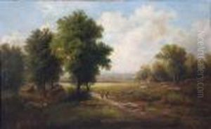 Landschaft Mit Baumen by Pierre Ernest Ballue