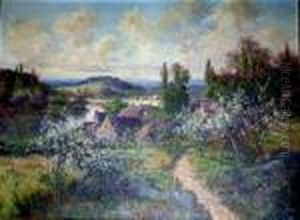 Paysage Aux Arbres Fruitiers by Pierre Ernest Ballue