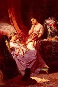 Johannot Tony Motherly Love by Hendrick Bloemaert