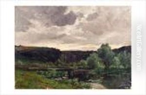 Bord De Riviere by Armand Auguste Balouzet