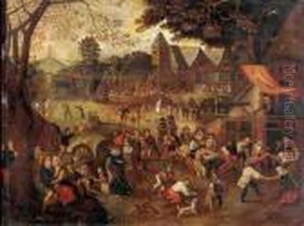 Village Fair With Peasants Making Merry - view 1