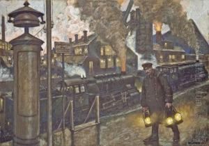 "eisenwerk" by Hans Baluschek