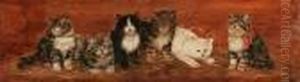 Six Kittens by Bessie, Betsie Bamber