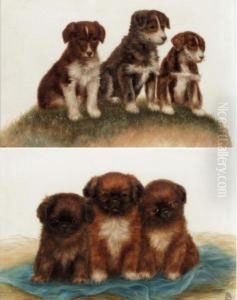 Puppies by Bessie, Betsie Bamber