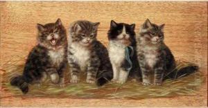 Four Kittens by Bessie, Betsie Bamber