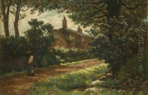 "a Lancashire Lane", And "the Mountain Road, Great Orme, Llandudno", A Pair