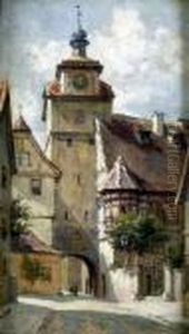 A Pair, Medieval Gateways by Elias Mollineaux Bancroft