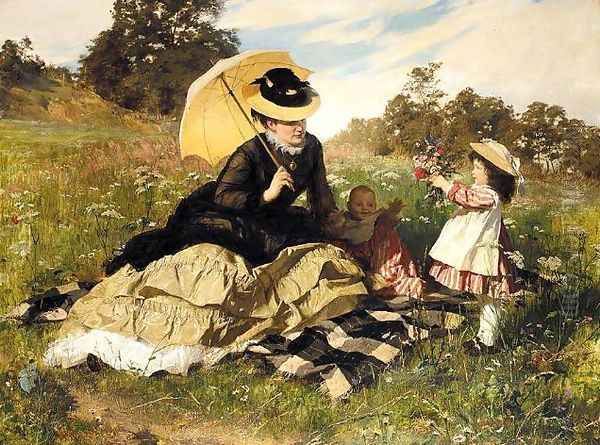 Sommer Picknick (Summer picnic) 1876 - view 1