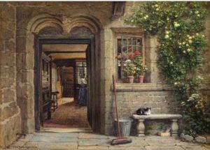 The Brethrens' Kitchen, The Leycester Hospital, Warwick by Elias Mollineaux Bancroft