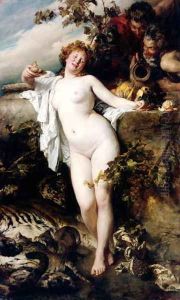 Bacchante by Gyula Benczur