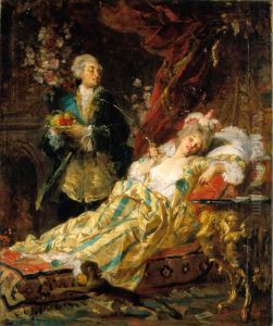 Louis XV and Madame Dubarry by Gyula Benczur