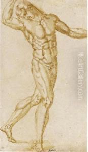 A Standing Male Figure by Baccio Bandinelli