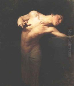 Narcissus, 1881 by Gyula Benczur