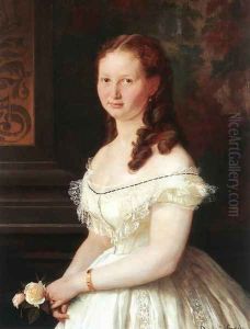 Fiatal lany rozsaval, 1868