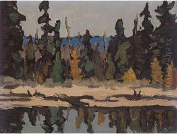 Trees And Lake - view 1