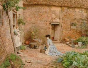 Overseeing the chores 1876