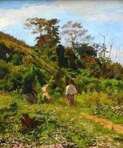 Paisagem Com Figura by Joao Baptista Da Costa