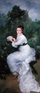 Study for 'Woman in White' 1874 by Marie Bracquemond
