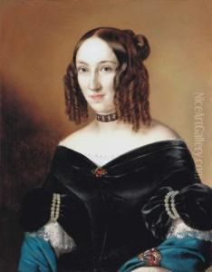 Countess Mrs. Janos Bethlen, Baroness Zsuzsanna Wesselenyi by Miklos Barabas