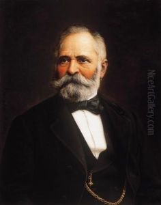 A Pair Of Portraits - Gyorgyi Illyes And Jozsef Rybassy by Miklos Barabas