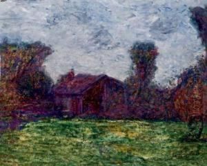 Paesaggio Con Cascina by Angelo Barabino