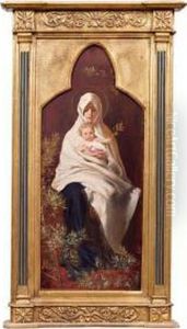Madonna Col Bambino by Nicolo Barabino