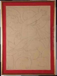 Allegoria Della Musica, Particolari by Nicolo Barabino